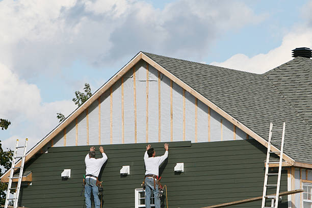 Professional Fiber Cement Siding technician working in Newton Highlands, MA